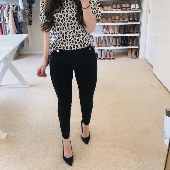 petite black ankle pants